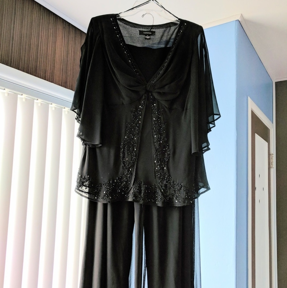 Black pantsuit